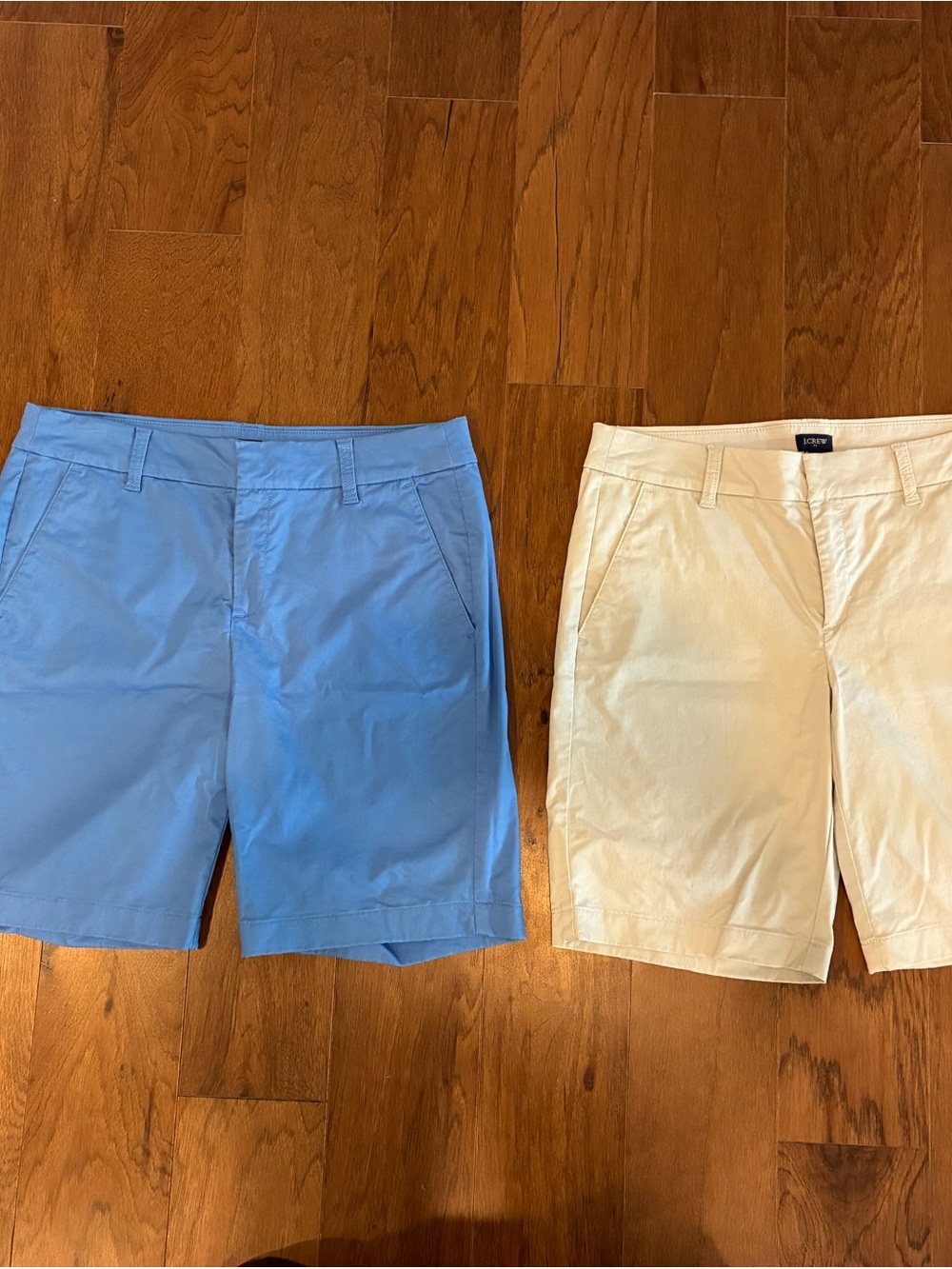 J. Crew Blue and Khaki Shorts